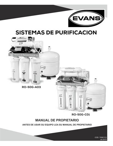 PDF SISTEMAS DE PURIFICACION Evans de la tubería para completar