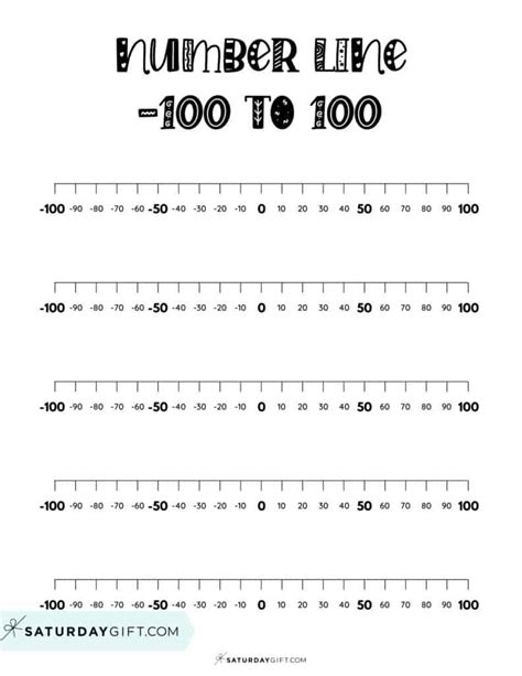 Number Line Up To 100 Free Printable Number Line To 100 Pdfs Freebie