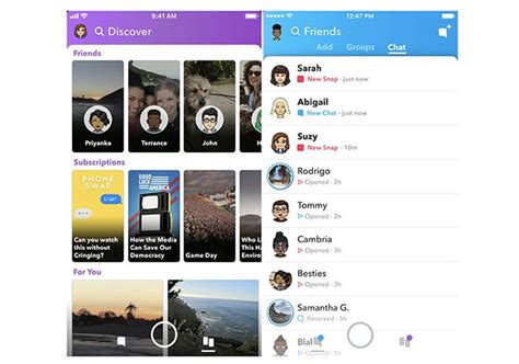 snapchat s redesigned redesign starts rolling out to ios users