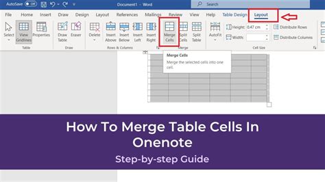 How To Merge Table Cells In Onenote Quick Guide Presentationskillsme