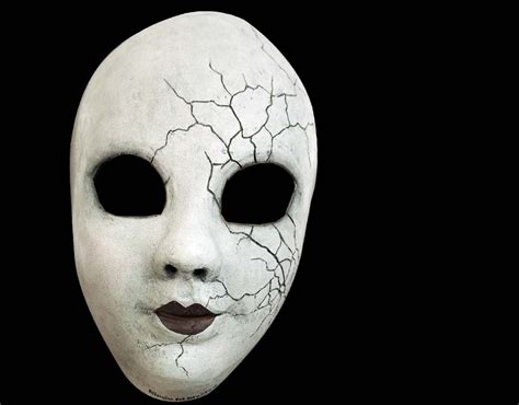 Creepy Doll Face Half Mask — Lord Grimleys Manor