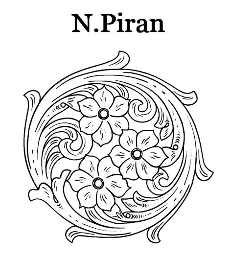 Leather Carving Pattern By Naser Piran With Images Leather Tooling