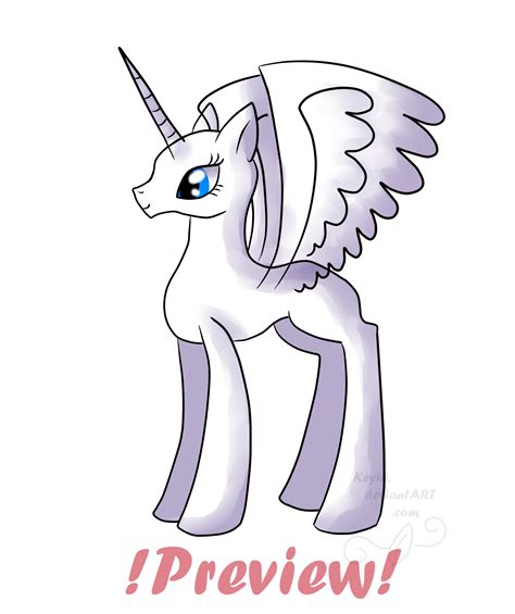Free Unicorn Pegasus Alicorn Earth Pony Lines By Keyia On Deviantart