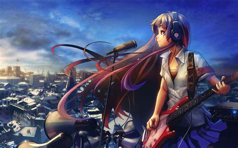 Musique Guitare Anime Girl Wallpapers Hd 20 1280x800 Fond Décran