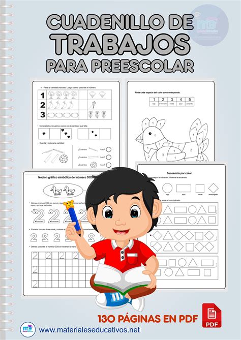 Cuadernillo De Trabajos Para Preescolar Archivo Descargable En Pdf De