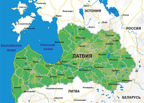 Знаходьте місцеві підприємства, переглядайте карти та прокладайте маршрути в службі карти google. Карта Латвии на русском языке