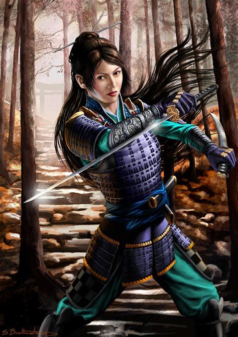Samurai Female Samurai Warrior Woman Fantasy Warrior