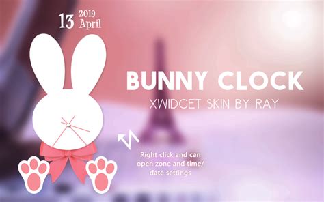 Bunny Clock Xwidget Skin By Ray By Raiiy On Deviantart