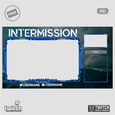 Spruce Intermission Twitch Overlay Template
