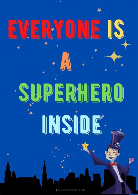 Everyone Is A Superhero Inside A3 Portrait Poster