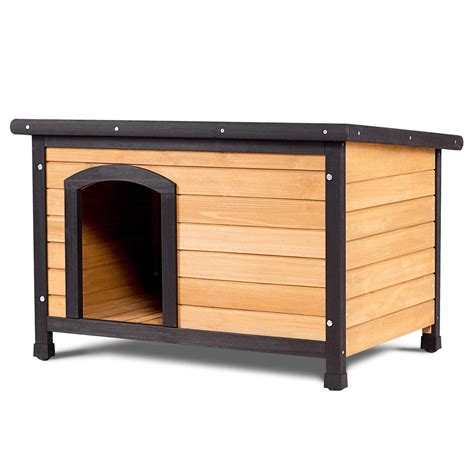 Buy Tangkula Wooden Dog House Outdoor Indoor Large Pet Shelter Log