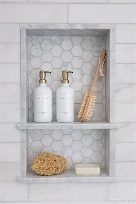 Marble Tile Shower Niche With Two Shelves Love