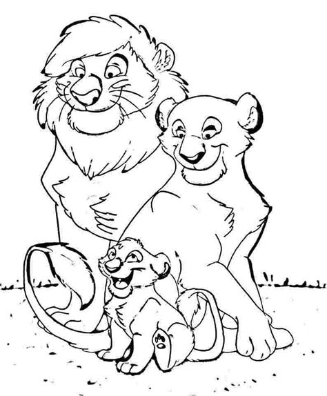 Male african lion coloring page from lions category. Free Printable Lion Coloring Pages For Kids