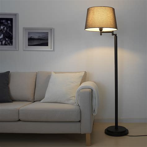 Halkip Floor Lamp Wswing Armled Bulb Gray Ikea