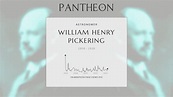 William Henry Pickering Biography - American astronomer (1858–1938 ...