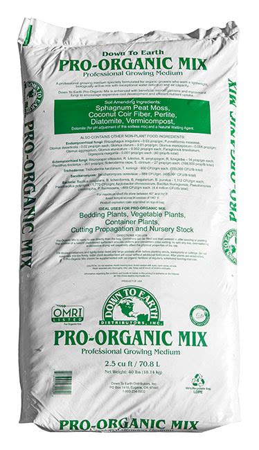 Down To Earth Pro Organic Mix
