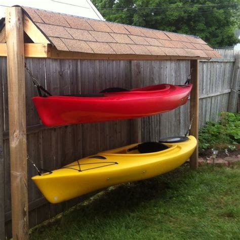 Idea For Kayak Storage For West Side Of The House Kayak Storage