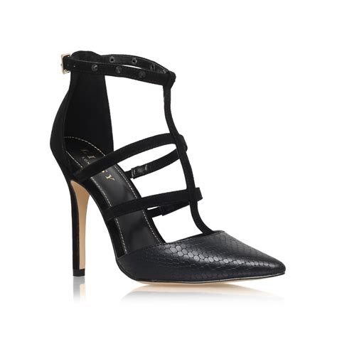 Lipsy Cora High Heel Strappy Sandals In Black Lyst