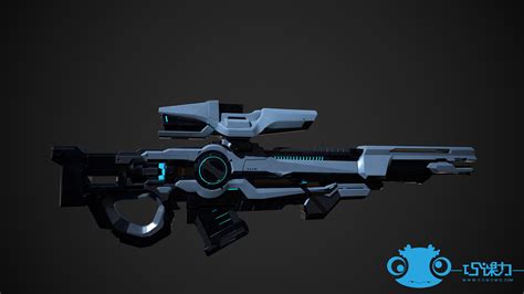 Artstation Wvn M8 Sci Fi Riflefuturistic Gun