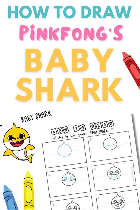 How To Draw Baby Shark Pinkfong Super Easy Art Guide For Kids