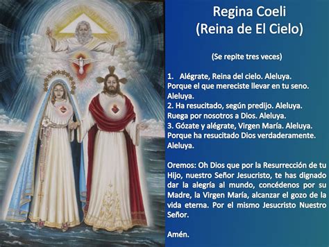 Cadenas de Oración on Twitter Haz una pausa recemos el Regina Coeli