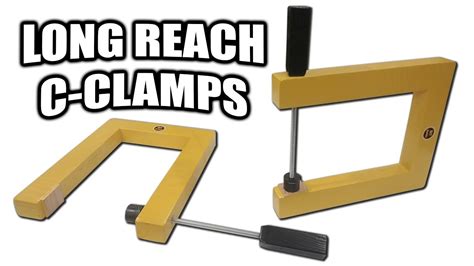 Diy 1$ and easy handmade woodworking d.i.y. How to Make Long Reach C-Clamps for Under $10 (Strength ...