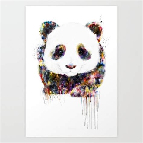 Panda Art Print By Ururuty Society6