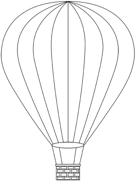 Free Hot Air Balloon Template Printable Handmade 3d Paper Hot Air