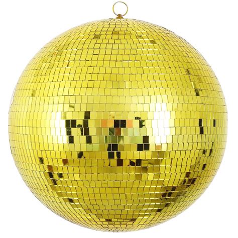 Buy 24 Gold Disco Mirror Ball Large Disco Ball With Hanging Swivel