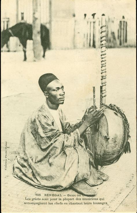 Postcard Showing Griot Musician And Story Teller C 1904 The