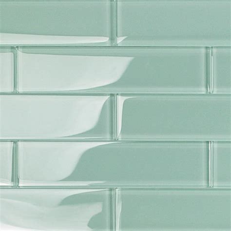 Ivy Hill Tile Contempo Light Green 2 In X 8 In X 8mm Polished Glass