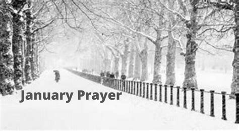 January Prayer Diary