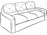 Sofa Coloring Couch Designlooter 540px 91kb Template sketch template