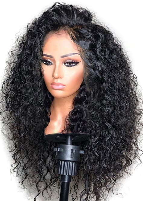 Hd Transparent Lace X Loose Curly Lace Front Wig Density Glueless Preplucked Remy