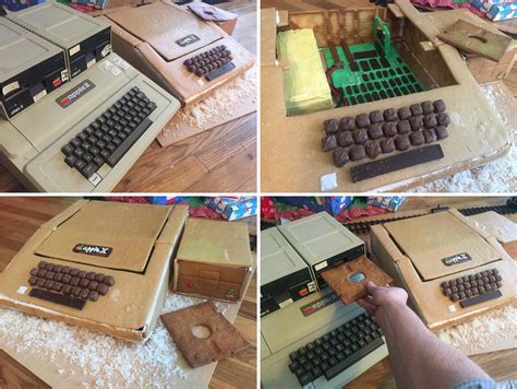 Check Out Apple Ii Made Out Of Gingerbread