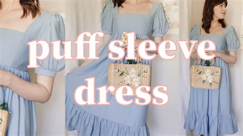 Sewing The Perfect Puff Sleeve Dress Sew With Me Youtube