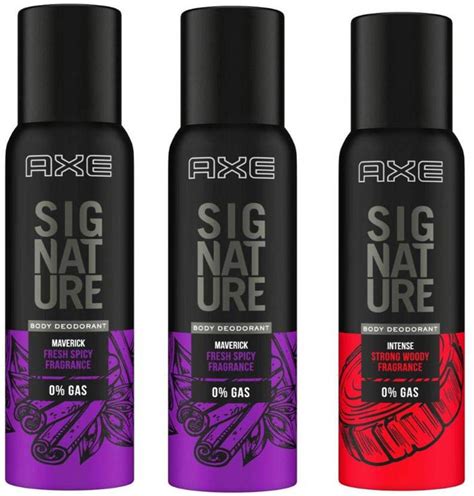 axe maverick fresh spicy fragrance intense strong woody fragrance 3x122ml body spray for men