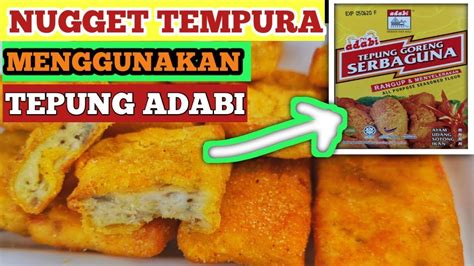 Cara buat nugget ayam tempura paling mudah. Resepi Nugget Tempura | Menggunakan Tepung Adabi - YouTube