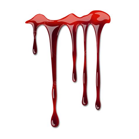Realistic Blood Dripping Element Vector Realistic Blood Element Png