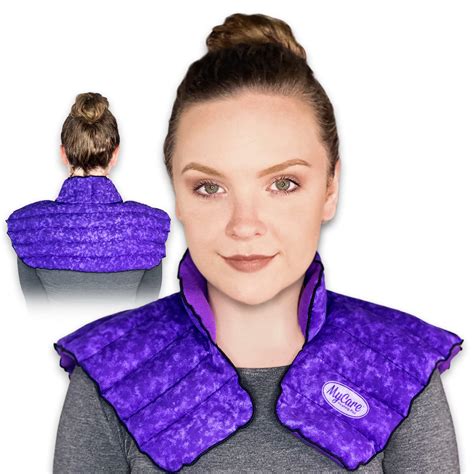 Buy Mycare Heating Pad Microwavable Large Neck And Shoulder Wrap For Instant Pain Weighted