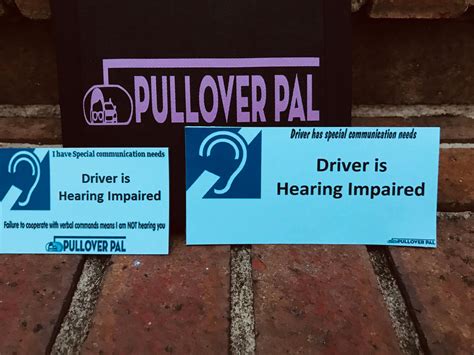 Driver Is Hearing Impaired Card Only Pullover Pal
