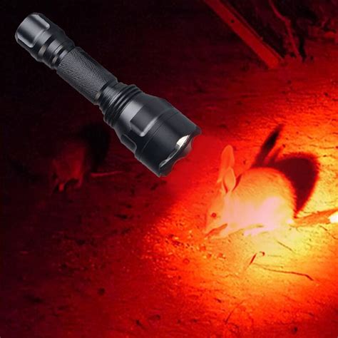 Red Hunting Flashlight Torch Flashlight Red Light Hunting 625nm Red