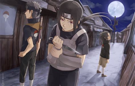 Wallpaper Sasuke Naruto Art Itachi Uchiha Clan Shisui By Only