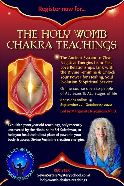 The Holy Womb Chakra Teachings Transformation Paradigm