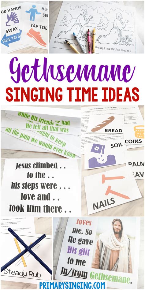 Gethsemane Singing Time Ideas Primary Singing Time Singing Time