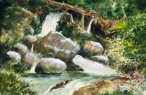 Rocky Mountain Stream Painting By Anthony Coulson Fine Art America