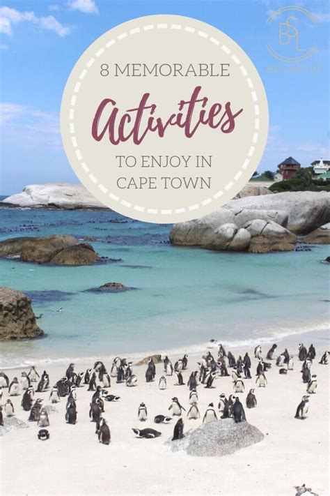 8 Memorable Activities To Enjoy In Cape Town South Africa Travel How