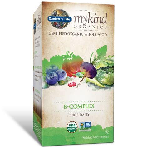 Garden Of Life Mykind Organics Vitamin B Complex Once Daily 30 Tablets