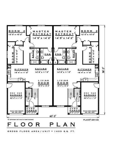 Schindler designed a california cabin in the same shape. 3 Bedroom Semi-detached House Plan SM146 - 1403 Sq Feet