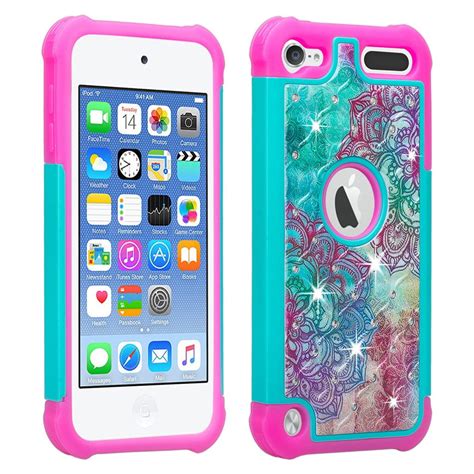 Ipod Touch 7 6 5 Case Shock Proof Bling Silicone Protective Case For New Apple Ipod Touch 5 6